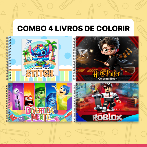 Combo 4 livros de colorir [1]