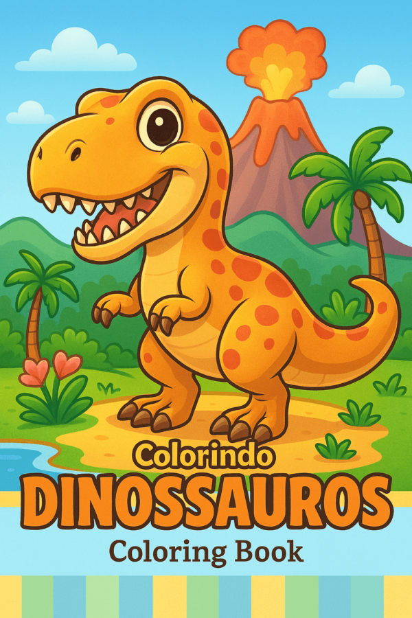 Livro de Colorir Dinossauros